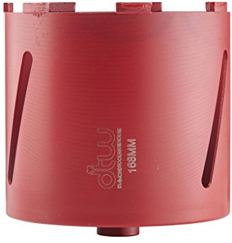 DTW Dry Diamond Core Drill Bit Plumbers & Builders Premium Segment Hole Cutter, 168mm x 150mm