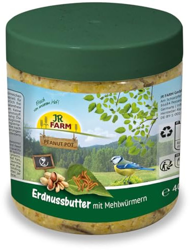 JR FARM Garden PPot Erdnussbutter Mehlwürmer 400g