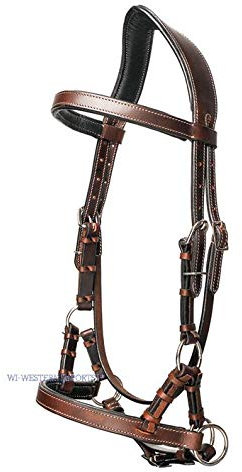 Western Imports Sidepull Anatomic Shaped, Dunkelbraun