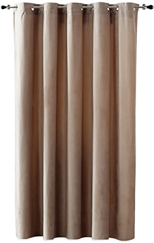 Duffi - Cortina Opaca con Ojales Metalicos. Cortinas Habitacion, Cortina Comedor, Cortinas Salon y Dormitorio. Confeccionada. Efecto Oscurante. 1 Pieza Larga. Color Teja. 250 x 260 cm