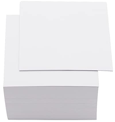 White Blank Notes Cube 3x3 Inch Office Memo 500 Sheets Non-sticky Paper