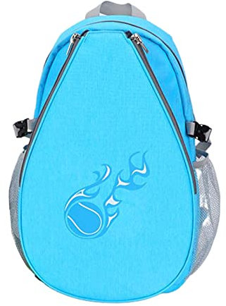 JISADER Tasche für Tennisschläger Kinder, Pickleball-Paddel Rucksack, Tennisschläger Rucksack wasserdichte, Badminton Racket Backpack, Sporttasche Tragetasche Sportrucksack für Kinder, Blau