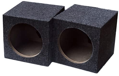 Micvtve Single 6.5-Inch Speaker Box Universal Sealed Speaker Boxes Car Speaker Box Car Subwoofer Boxes for Car Music Pair