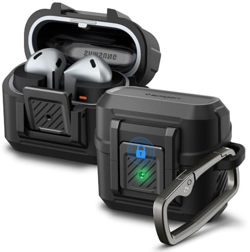 Spigen Lock Fit Case Compatible with Samsung Galaxy Buds 3 Pro | Samsung Galaxy Buds 3 - Matte Black