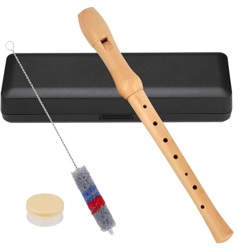 Blockflöte für Kinder Anfänger Sopran Blockflöte Deutsche Griffweise aus Abnehmbar ABS Harz Kunststoff,8-Loch Flöte für Erwachsene,Classic Cantabile Stella Blockflöte,Geeignet für Anfänger