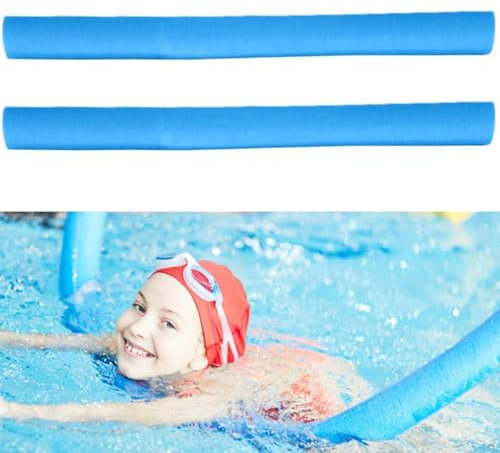 Nouilles De Piscine | 2 Pièces Nouilles De Piscine en Mousse | Piscine en Mousse De 150cm | Piscine en Mousse Creuse | Frites en Mousse Souple | Accessoires De Piscine Amusants pour Et Adultes