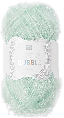 Frida's Wollhaus Rico Design 50 g Creative Bubble Schwammgarn Wolle Stricken Häkeln 57 Farben (008 | Mint)