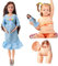 Poupée Enceinte 11.5 Abs Plastique Jouet mère Enceinte avec bébé poupée créative avec Un bébé dans Son Ventre pour Les Enfants Gift, Bleu