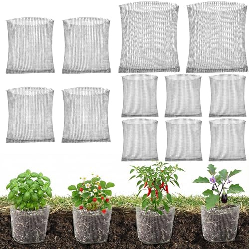 Protección de Raíces para Plantas, Diealles Shine 12 Piezas Cestas para Roedores, Protección de Raíces contra Ratones de Campo para Proteger Las Raíces de Arboles Flores Verduras