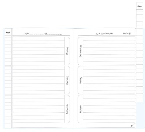 Roth Hausaufgabenheft für clevere Faule Kakteen A5 1 Woche 2 Seiten