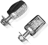 Puig 9942N Intermitentes led homologados con Carcasa Negra y tulipa ahumada diseño Compacto y aerodinámico para Moto, Negro