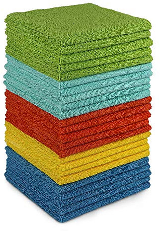 AIDEA Paño de Limpieza de Microfibra, Bayeta de Limpieza de Microfibra 24 Unidades 30 x 30cm