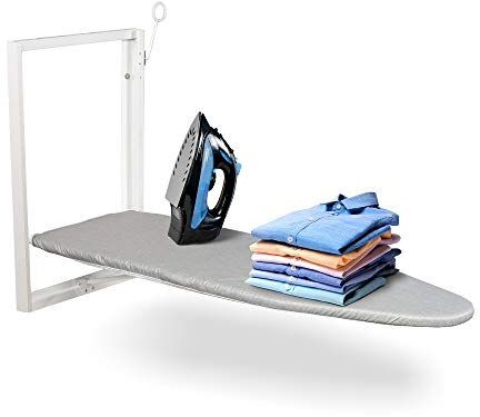 Ivation Tabla de Planchar Plegable | Estación de Planchado de 91.9 x 30.9 cm para Hogar, Apartamento y Espacios Pequeños | Tabla Planchar Plegable, Palanca de Liberación Fácil, Funda de Algodón y Más