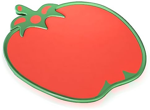 Pratesi Tabla DE Corte con Forma DE Tomate 30x30,5cm, Acero Inoxidable 18/8, Multicolor, One Size