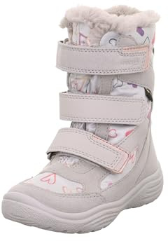 Superfit Mädchen Crystal Warm Gefütterte Gore-tex Schneestiefel, Hellgrau 2510, 34 EU Weit