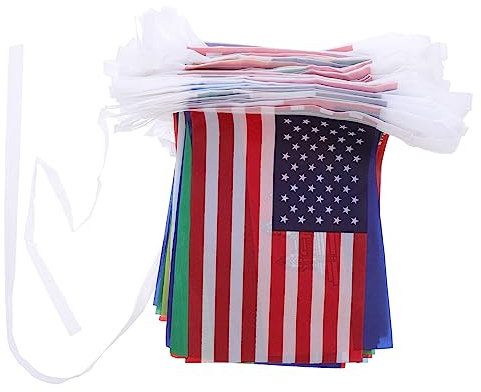 OFFSCH Bannerflagge 100 Länder Ländermusterflagge Nationalflagge Hängeflagge Karnevalsflagge Polyester Dekorativ