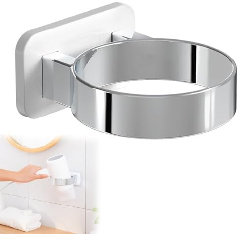 Porta Phon da Muro, Porta Phone Bagno da Muro, Porta Asciugacapelli da Parete, Acciaio Inossidabile Senza Foratura Supporto asciugacapelli per Bagno, Barbiere, Hotel