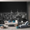 Generisch Tapete 3D Fototapete New York Nacht Tadt 400 x 280 cm Vliestapete Wandbild Fototapeten, Vlies Tapeten Wandtapete Schlafzimmer, Wohnzimmer, TV Hintergrund Wand Moderne Wanddeko &KUM478