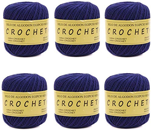 Hilo de Algodon para Tejer Crochet Ganchillo o Punto Torrijo PERLE XXL No 5 70g, Ovillo de algodón perle Suave para Tejer | 6 Unidades, Color 43307