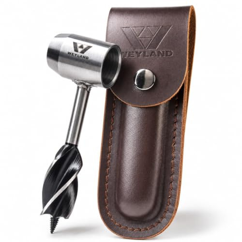 WEYLAND Bushcraft Settlers Tool Survival Hand Auger Wrench - Bush Craft Gear and Equipment Scotch Eye Wood Drill Peg and Manual Hole Maker Multitool for Camping, Bushcrafting and Outdoor Backpacking