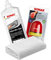 detailmate SONAX Hand Polier Set: SONAX Polish+Wax Color weiß 500ml Politur + SONAX P-Ball ergonomischer Polier Ball Edgeless Superflausch Mikrofaser Poliertuch 40x40cm, 550GSM