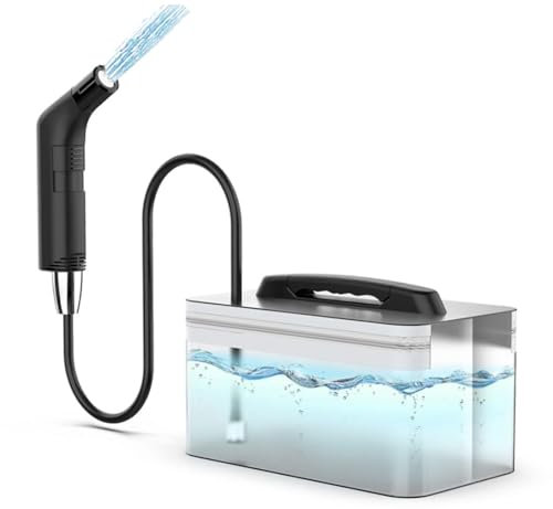 Elektrisches Bidet-Reise-Bidet, tragbarer Strahl für Toilette, Badezimmer und Outdoor-Wandern, muslimische Duschbrause mit 2,3 Liter Wasserspeicher (schwarz, 2,3 Liter)