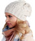 Alur Mütze Damen Beanie Wintermütze Strickmütze - Warme Elastisch Elegant Winter Mütze EKO - Weiches Garn Stilvoll Universell Warm (Beige)