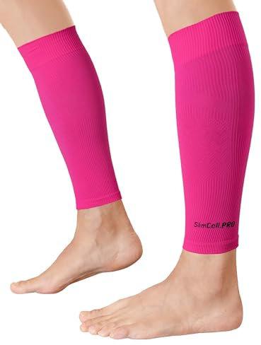 SLIMCELL PRO Manchon Compression Mollet - Manchon De Compression Mollet, Chaussettes De Contention Sans Pied, Compression Basketball, Running Homme, Running Femme, Course A Pied - Made In Italy