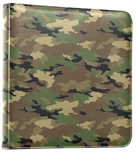 Foiosoh armékamouflage fotoalbum fotoalbum självhäftande scrapbook fotoalbum fotoalbum för alla storlekar bilder 4 x 6, 5 x 7, 6 x 8 foton