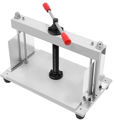 panfudongk Papperspress, bokpress, kartongpress, växtpress, blompress, mikroblompress, bokbindning, A4, platt press, 1,5T stativ, 10 mm bas, stål med plastbeläggning