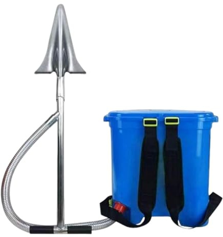 Milageto Spandiconcime Manuale a Zaino con Pala per Lavori Pesanti E Risparmio di Manodopera