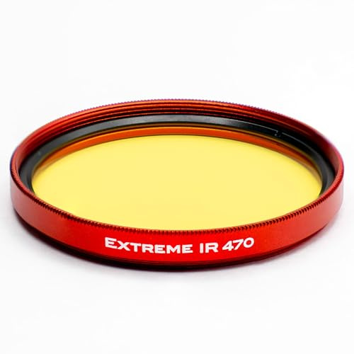 TruColor® Extreme IR 470, Infrared Filter, 470nm IR Pass for Full-Spectrum or IR-Converted Cameras, Bold False-Color Infrared Effects for Creative & Experimental Photography (49mm)