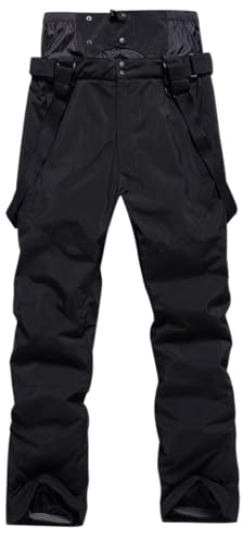 Genérico Pantalon Esqui Hombre Softshell Impermeables Pantalon Trekking Esqui Pantalón Senderismo Esquiar Pantalones Calentar Invierno Escalada
