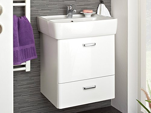 Waschtisch Badschrank Waschplatz Handwaschplatz Waschbecken Badmöbel Laos I 55 cm