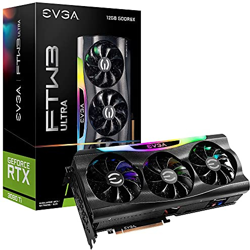 EVGA GeForce RTX 3080 Ti FTW3 Ultra Gaming, 12G-P5-3967-KR, 12GB GDDR6X, iCX3 Technology, ARGB LED, Metal Backplate (Renewed)