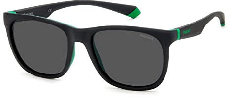 Polaroid Pld 2140/s 3OL/M9 MT BLK GRN Sunglasses Unisex Polycarbonate, Standard, 55