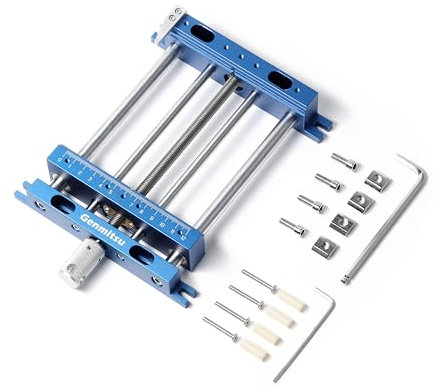 Genmitsu Pince d'étau d'établi en aluminium, pince de défonceuse CNC de haute précision pour projet de travail du bois et du travail des métaux de forme unique, taille 23,8 x 16,8 x 4,1 cm, plage de