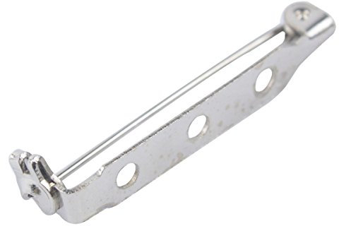 ultnice 50pcs Brosche von des Brooch-Brosche der Stockschraube von der Rückseite der Edelstahl 37 mm