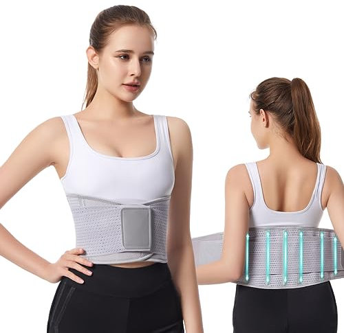 MageJoy Fascia di Supporto Lombare -Sottile Fascia Lombare Supporto Schiena Per Uomini Donne Fascia schiena elastica, fascia lombare,sollievo sciatica