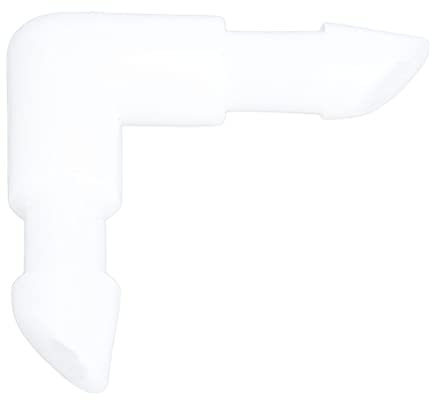 Elbow Hose Fitting 90 Degree L Shaped Barb PE Equal Diameter Tube Connector Joint Adapter 3mm / 0.12in Professional Accessories (3mm)