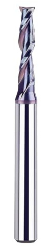 SpeTool Spiralfräs 8 mm skaft Upcut 6 mm skärdiameter CNC 2 flöjtfräs för överfräs träfräs 24 mm skärlängd spårfräs VHM skaftfräs spiralfräs