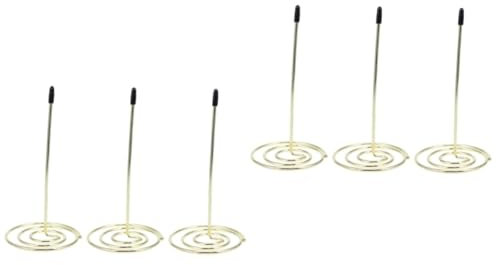 Parliky 6pièces Support De Facture Doré Pour Restaurant Porte-reçu Porte-mémo Organiseur De Notes Pour Bureau Et Cuisine