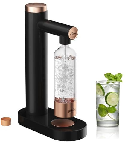 HOMELUX Wassersprudler, Sprudelwasser Maschine Mit 1L PET-Flaschen Bpa-Frei, Soda Maker, Wasser Sprudel GeräT, Water Carbonator, Zum Sprudeln Von Leitungswasser,