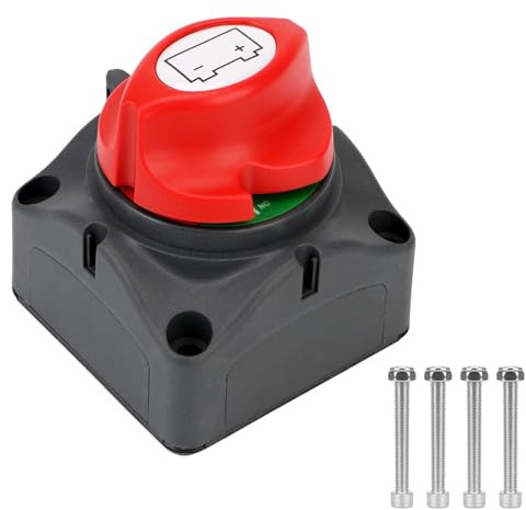 Batteriisolator Brytare 12V 24V 48V Huvudströmbrytare Strömbrytare 275A Vattentät batteriströmbrytare Batterifrånkoppling Master för bil Lastbil Motorcykel Fordon Båt Yacht RV ATV UTV Fordon