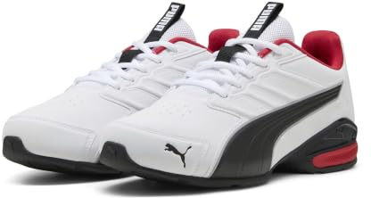 PUMA Electro SL - Scarpe da Corsa Unisex, Colore: Bianco e Nero, per Tutti i Tempi, Rosso, Taglia 40, Puma White PUMA Black for all Time Red, 43 EU