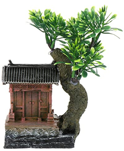 Milisten Décoration Aquarium Maison Résine Colorée pour Naturel Ornement Polyvalent pour Aquarium Eau Douce et Décoration Vivante pour Jardin et Bassin Poissonniers