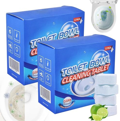 Reinigungswürfel,24 Stück WC Schaum,Spülkasten Tabs,Reiniger Tabs,Abflussreiniger Schaum,Toilet Bowl Cleaner Tablets,WC-Reinigungsschaum,Reinigungszubehör,für Wasserkästen