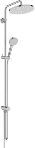 Ideal Standard Ceratwist T25 Colonna doccia, Soffione doccia a risparmio idrico da abbinare a rubinetteria da superficie o a gomito di collegamento a parete – Cromo (260x501x1119 mm)