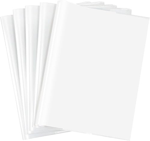 EULANT Verbesserte Buchumschläge für 26.5x19.5cm Standardschulbücher, 10x Transparent Schulbücher Umschläge, Slip-on Schulbuchumschläge, Klar Bücher Einbinden für das Home Office der Schule