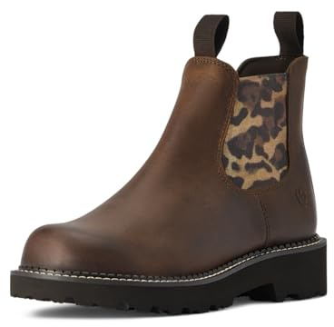 ARIAT Damen Fatbaby Twin Westernstiefel, Distressed Tan/Leopard Gore, 41.5 EU